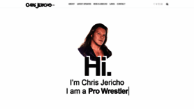 What Chrisjericho.com website looked like in 2020 (3 years ago)