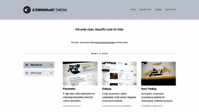 What Chromemedia.com website looked like in 2020 (3 years ago)