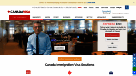 What Canadavisa.com website looked like in 2020 (3 years ago)
