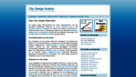 What Citydesign.at website looked like in 2020 (3 years ago)