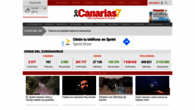 What Canarias7.es website looked like in 2020 (3 years ago)