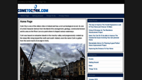 What Cometocork.ie website looked like in 2020 (3 years ago)