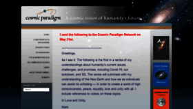 What Cosmicparadigm.com website looked like in 2020 (3 years ago)