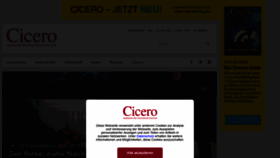 What Cicero.de website looked like in 2020 (3 years ago)
