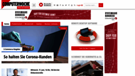 What Computerwoche.de website looked like in 2020 (3 years ago)