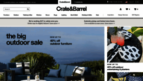 What Crateandbarrel.com website looked like in 2020 (3 years ago)