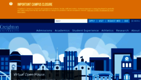What Creighton.edu website looked like in 2020 (3 years ago)