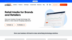 What Criteo.com website looked like in 2020 (3 years ago)