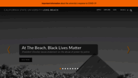 What Csulb.edu website looked like in 2020 (5 years ago)