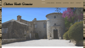 What Chateaugermaine.com website looked like in 2020 (3 years ago)