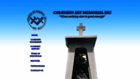 What Columbusartmemorial.com website looked like in 2020 (3 years ago)