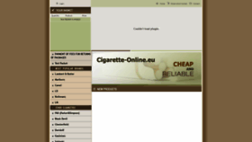 What Cigarette-online.eu website looked like in 2020 (3 years ago)