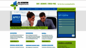 What Calaccounting.ca website looked like in 2020 (3 years ago)
