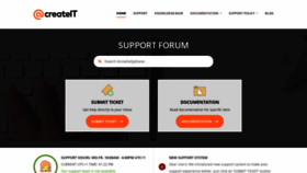 What Createit.support website looked like in 2020 (3 years ago)