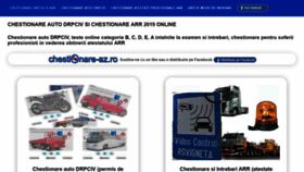 What Chestionare-az.ro website looked like in 2020 (5 years ago)
