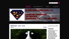 What Clarkkentcreations.com website looked like in 2020 (3 years ago)