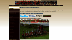 What Crusaderminiatures.com website looked like in 2020 (3 years ago)