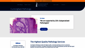 What Cunninghampathology.com website looked like in 2020 (3 years ago)