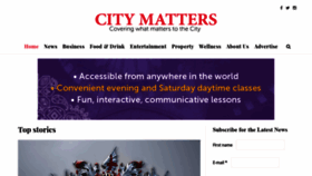 What Citymatters.london website looked like in 2020 (3 years ago)