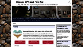 What Coastalcpr.com website looked like in 2020 (3 years ago)