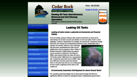 What Cedarrockenvironmental.com website looked like in 2020 (3 years ago)
