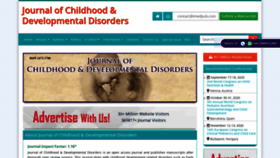 What Childhood-developmental-disorders.imedpub.com website looked like in 2020 (3 years ago)