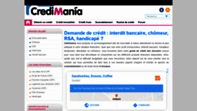 What Credimania.com website looked like in 2020 (3 years ago)