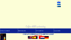 What Cofanlodge.com website looked like in 2020 (3 years ago)