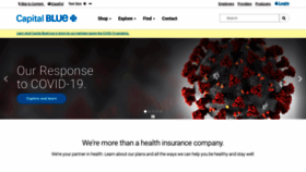 What Capbluecross.com website looked like in 2020 (3 years ago)
