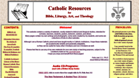 What Catholic-resources.org website looked like in 2020 (3 years ago)