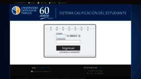 What Calificacion.uct.cl website looked like in 2020 (3 years ago)