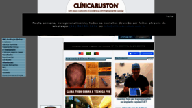 What Clinicaruston.com.br website looked like in 2020 (3 years ago)