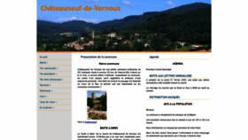 What Chateauneuf-de-vernoux.fr website looked like in 2020 (3 years ago)