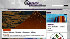 What Cronacheinternazionali.com website looked like in 2020 (3 years ago)