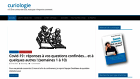 What Curiologie.fr website looked like in 2020 (3 years ago)
