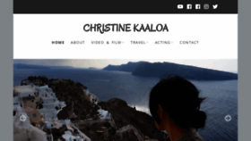 What Christinekaaloa.com website looked like in 2020 (3 years ago)