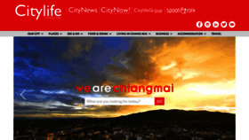 What Chiangmaicitylife.com website looked like in 2020 (3 years ago)