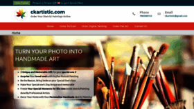 What Ckartistic.com website looked like in 2020 (3 years ago)