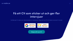 What Cv-mallen.se website looked like in 2020 (3 years ago)