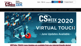 What Csweek.org website looked like in 2020 (3 years ago)