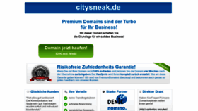 What Citysneak.de website looked like in 2020 (3 years ago)