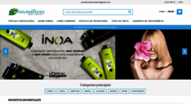 What Cosmeticosparacabelos.com.br website looked like in 2020 (3 years ago)