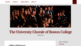 What Choralebc.com website looked like in 2020 (3 years ago)