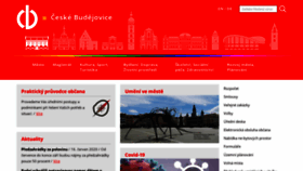What C-budejovice.cz website looked like in 2020 (3 years ago)
