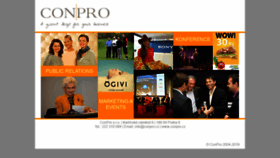 What Conpro.cz website looked like in 2020 (3 years ago)