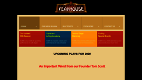 What Caminorealplayhouse.org website looked like in 2020 (3 years ago)
