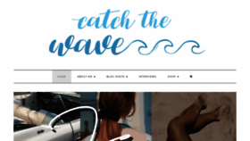 What Catchthewavewithsam.com website looked like in 2020 (3 years ago)