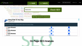What Checkseo.in website looked like in 2020 (3 years ago)