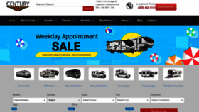 What Centuryrv.com website looked like in 2020 (3 years ago)