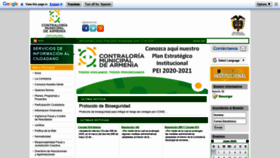 What Contraloriarmenia.gov.co website looked like in 2020 (3 years ago)